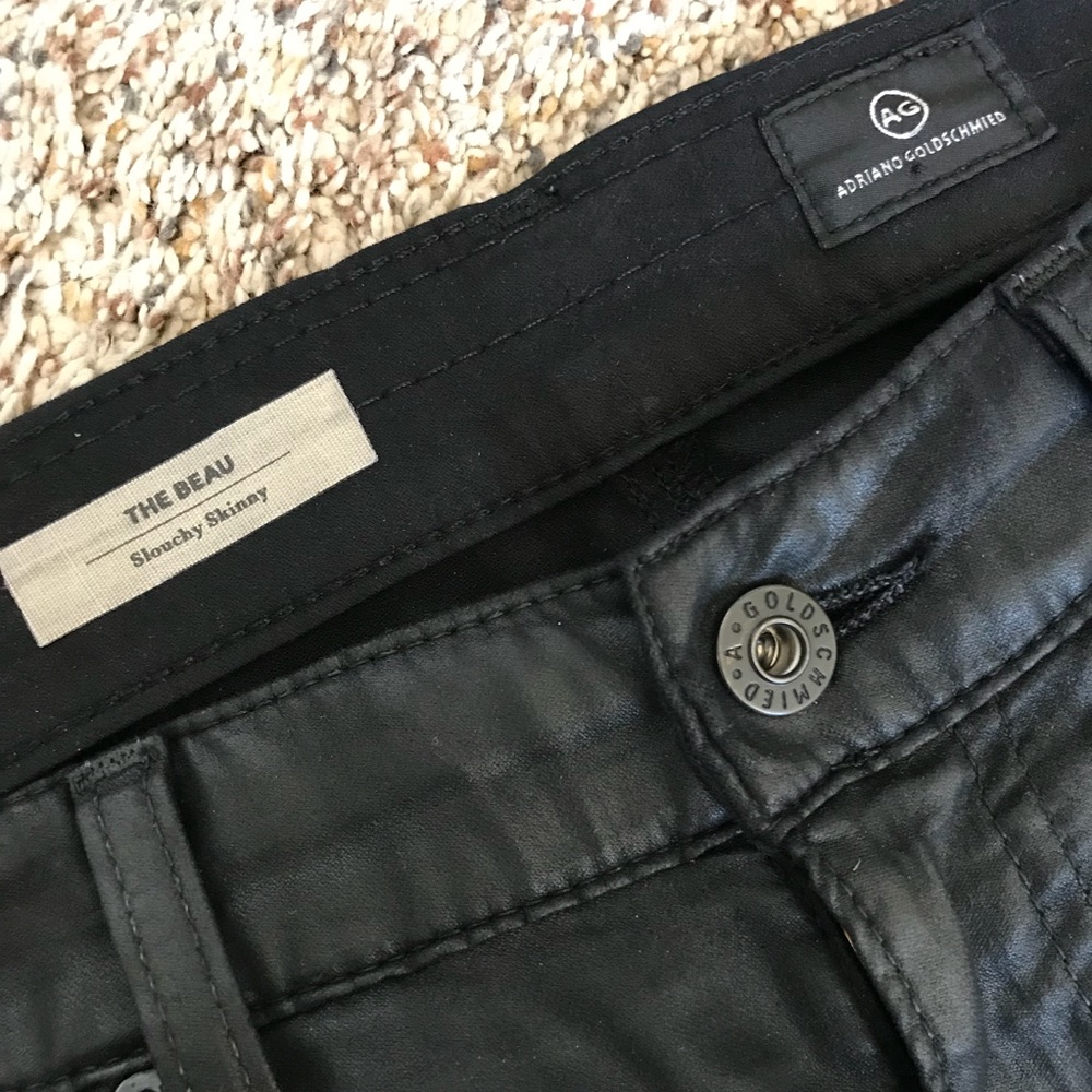 ❤️ SOLD ❤️ AG THE BEAU SKINNY LEATHERETTE JEANS - Picture 6 of 8